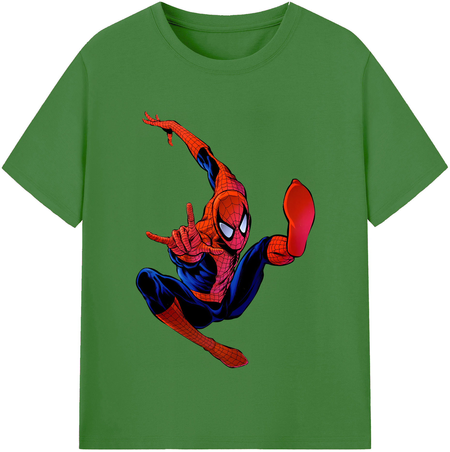 （画像用） Spider Man スパイダーマン レディースカジュアルプリントTシャツ（綿100％）